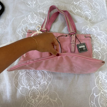 xovintage yves saint laurent rive gauche pink kahala vintage tote bag large - Handbags