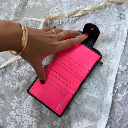 xovintage chanel vintage black cambon wallet - Uncategorized