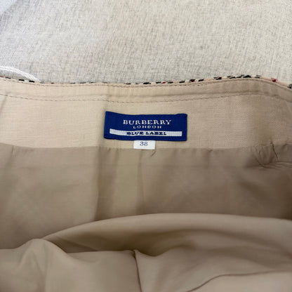 VINTAGE BURBERRY BELTED MINI SKIRT, SMALL