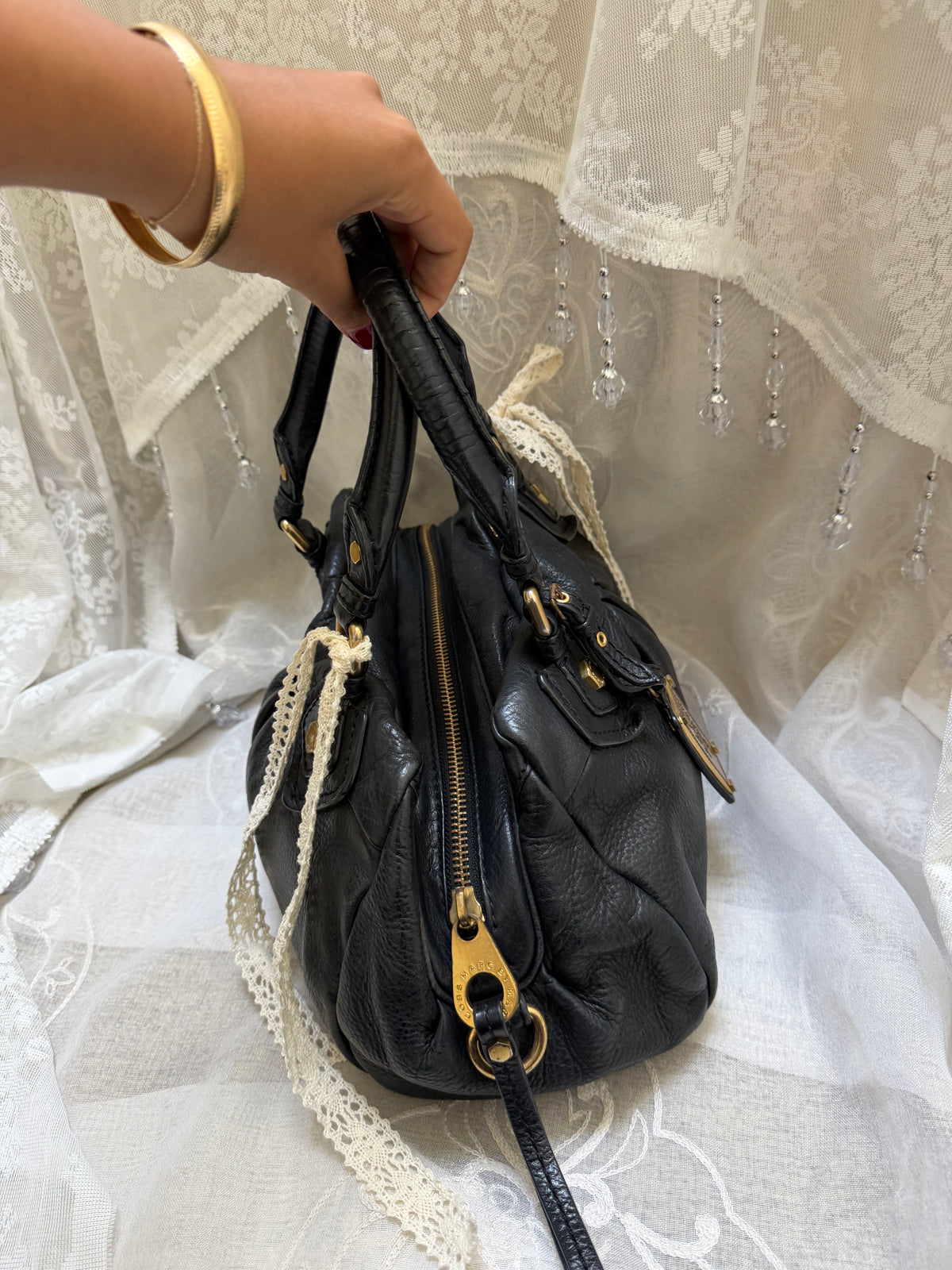 MARC BY MARC JACOBS BLACK VINTAGE CLASSIC Q GROOVEE BAG