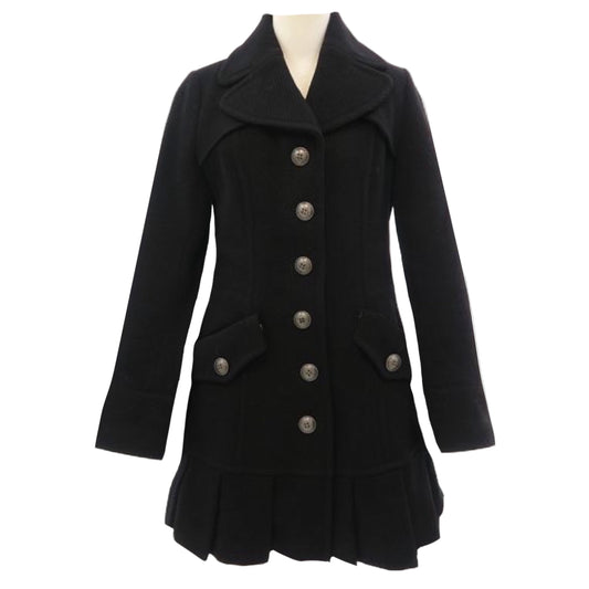 burberry blue label pleated flirty dress coat (38)