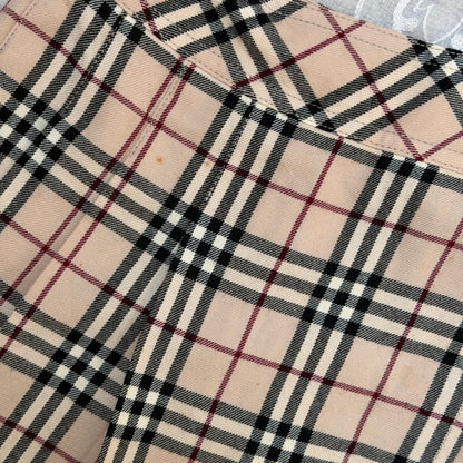 xovintage BURBERRY CLASSIC PLEATED VINTAGE MINI SKIRT, SMALL - Clothing