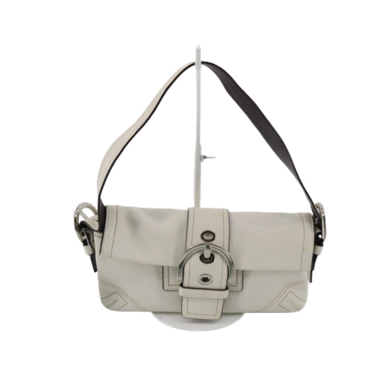 coach soho signature white bag