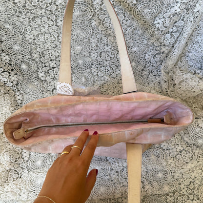 xovintage chanel travel line baby pink large tote bag - Tote Bags