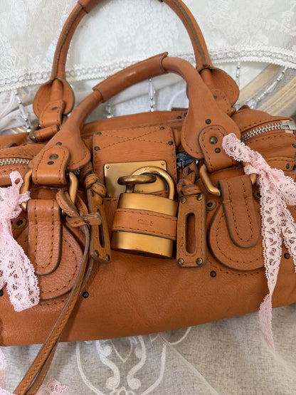 CHLOE VINTAGE PADDINGTON BAG IN TOFFEE
