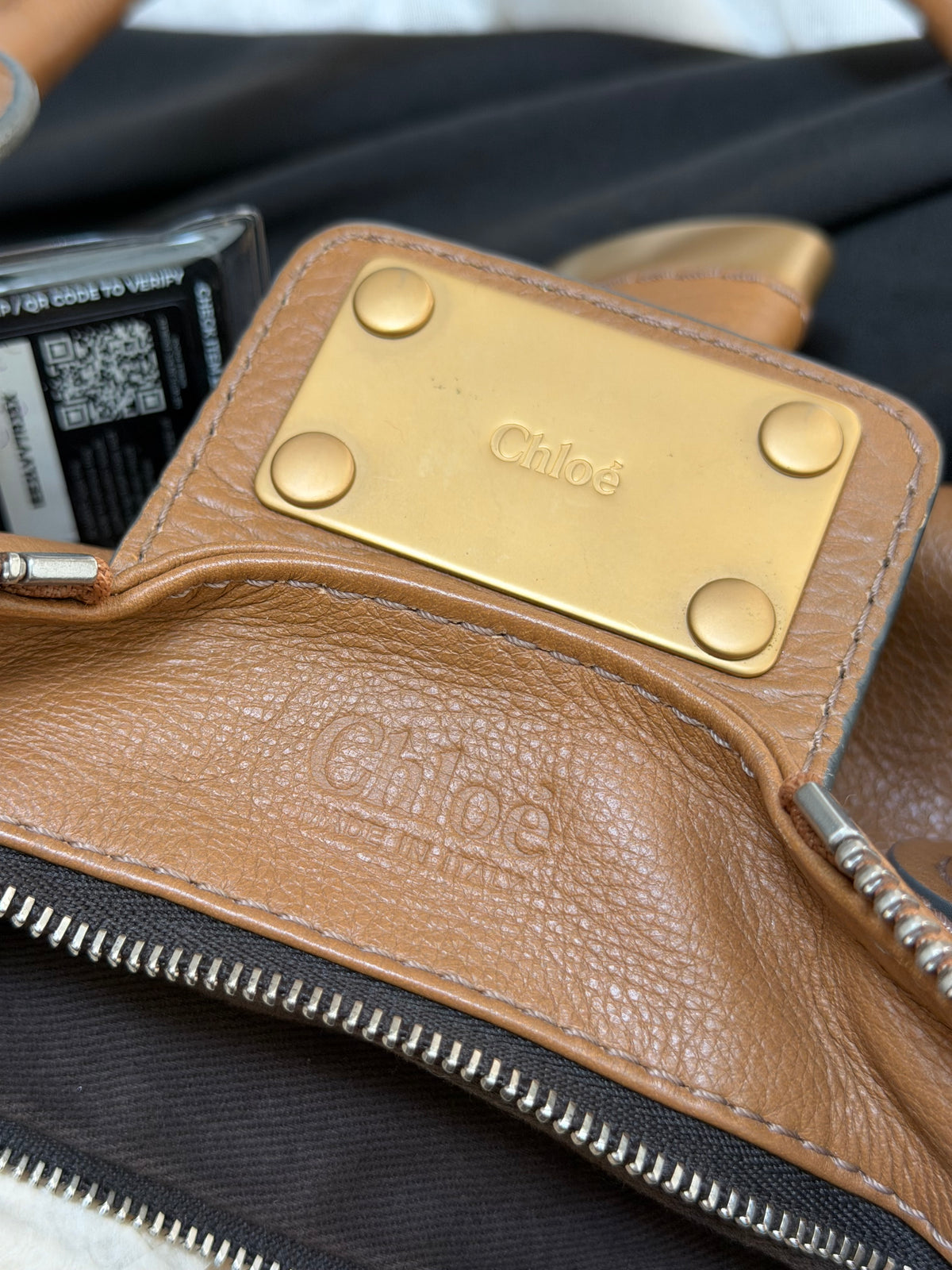 CHLOE VINTAGE PADDINGTON BAG IN BROWN