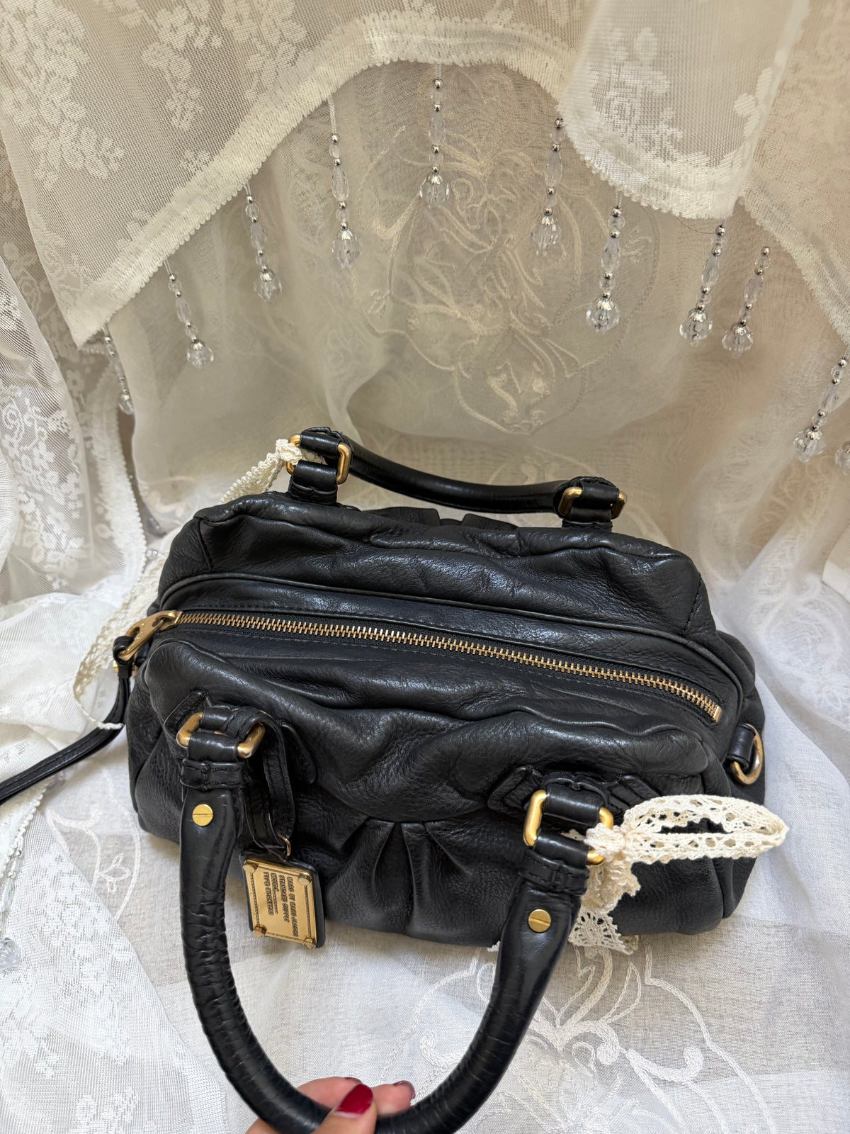 MARC BY MARC JACOBS BLACK VINTAGE CLASSIC Q GROOVEE BAG