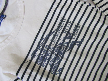 burberry blue label striped vintage mini dress