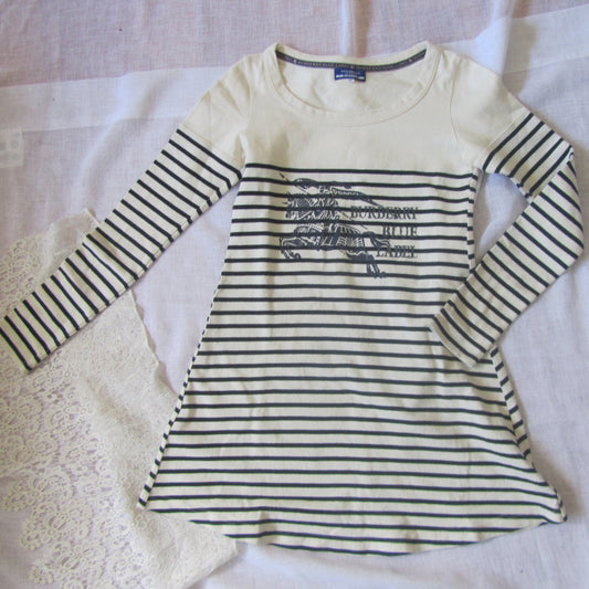 burberry blue label striped vintage mini dress