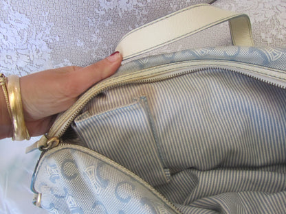 celine vintage lily c baby blue macadam bag
