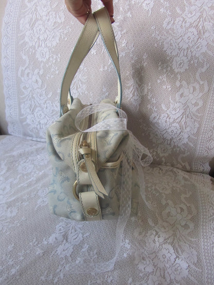 celine vintage lily c baby blue macadam bag