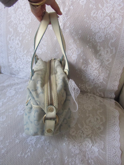 celine vintage lily c baby blue macadam bag