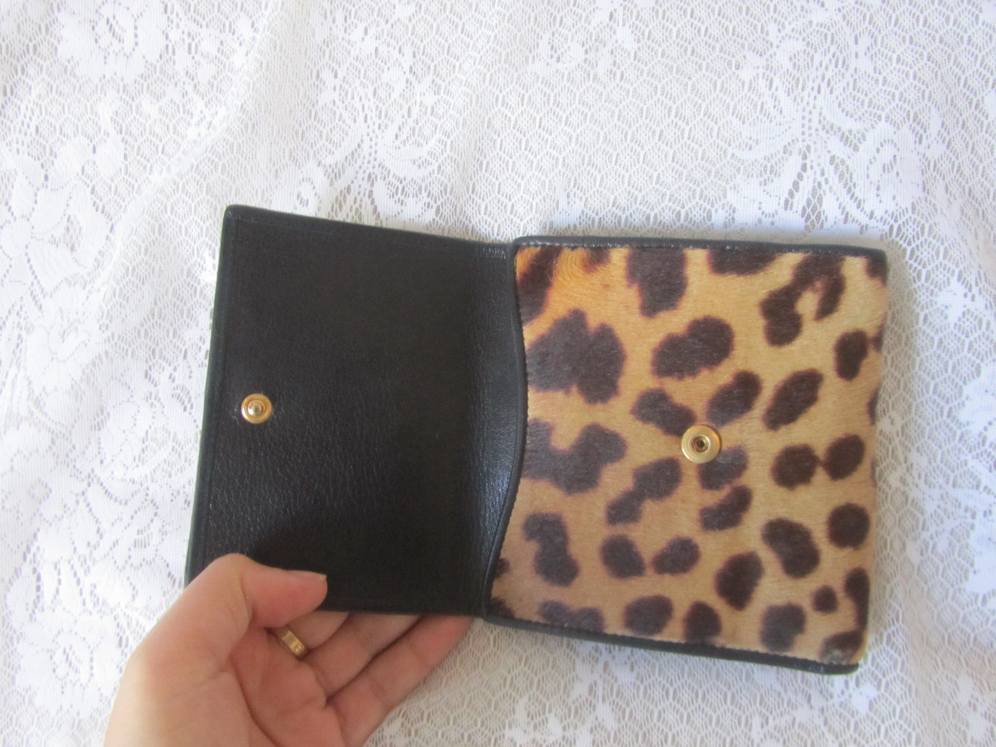 yves saint laurent vintage ponyhair wallet