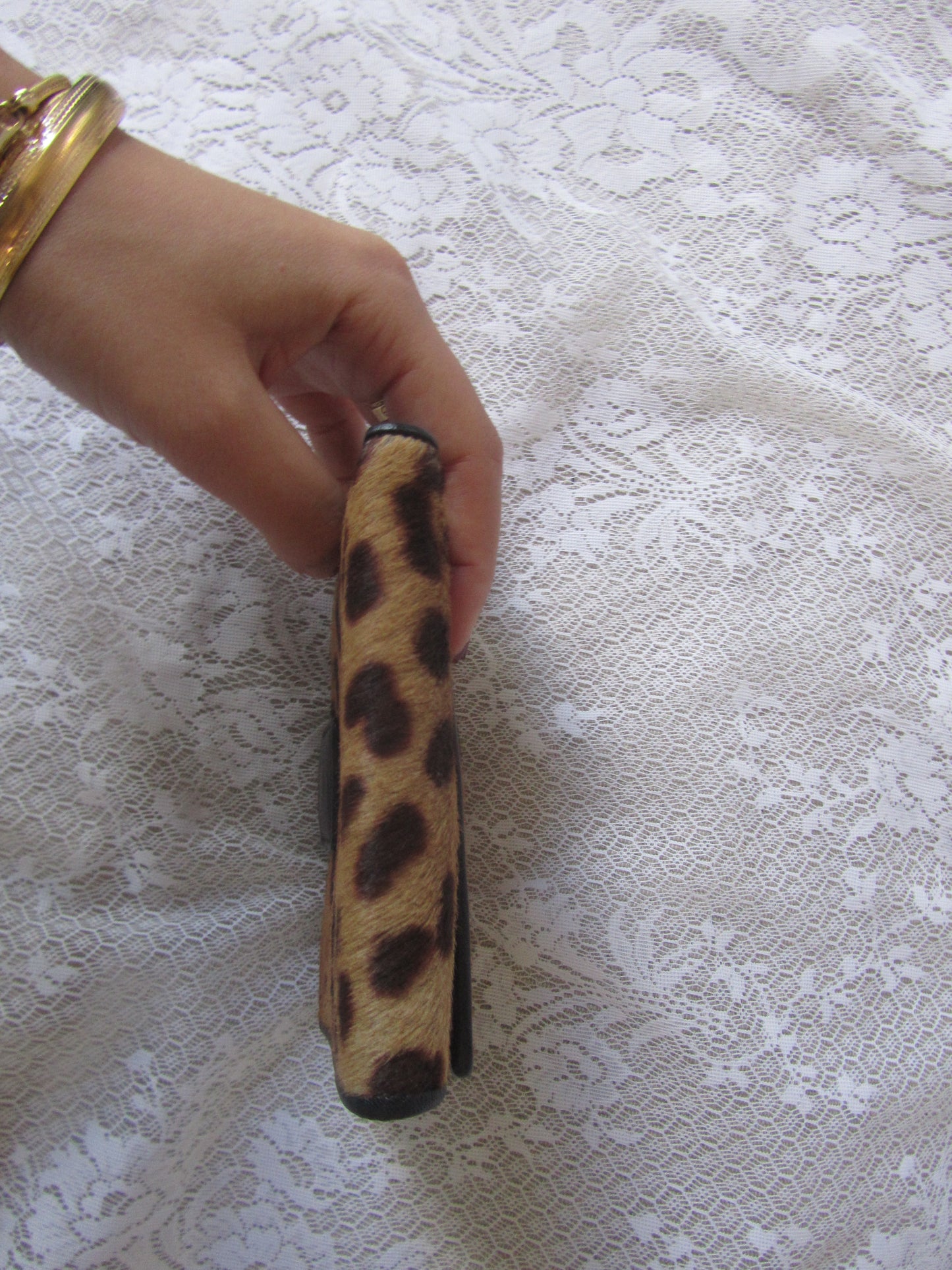 yves saint laurent vintage ponyhair wallet