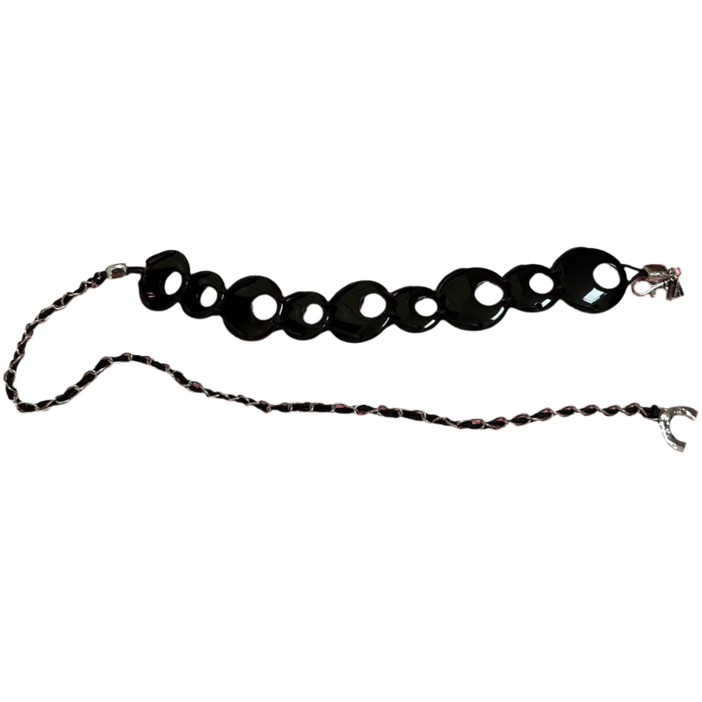 Vintage Boho Black Chain Belt