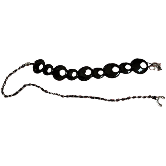 Vintage Boho Black Chain Belt