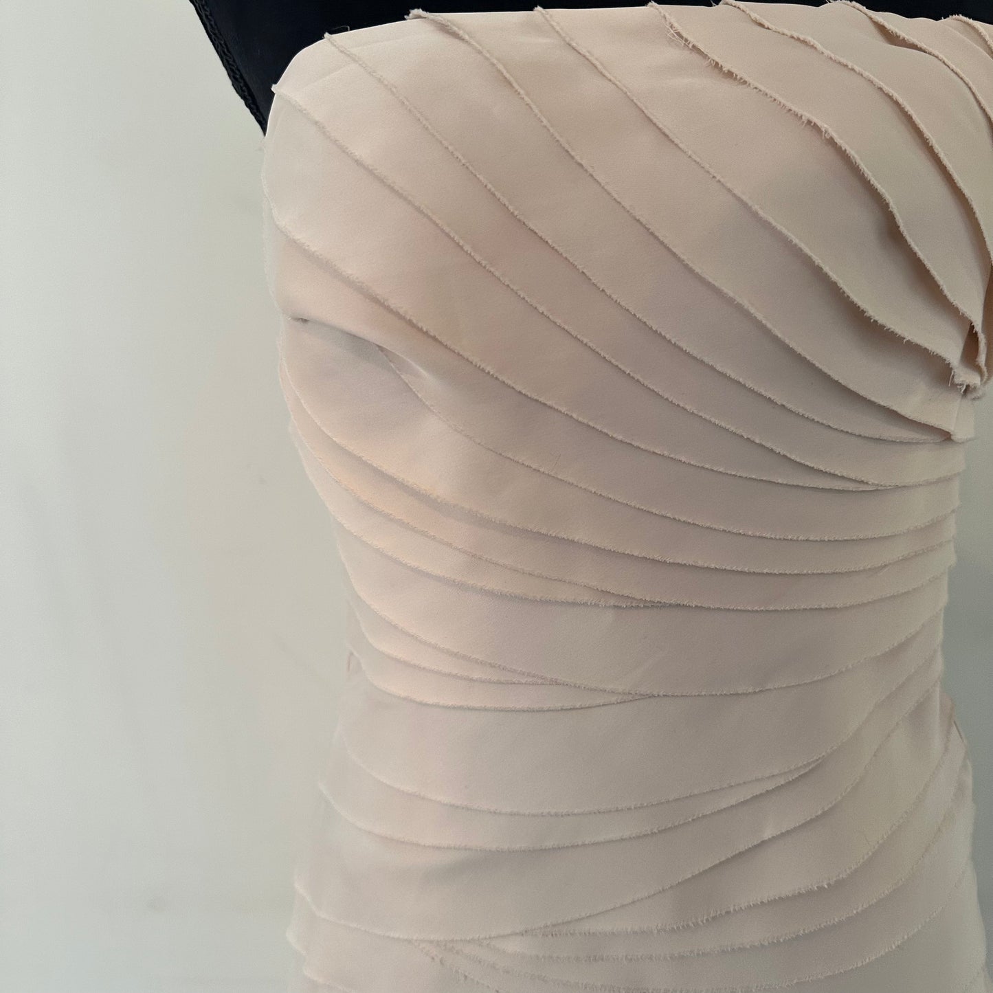 Blumarine Cream Midi Cocktail Dress