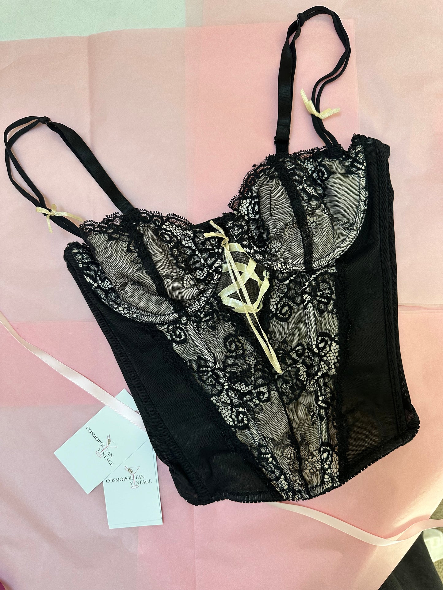 vintage lace bustier