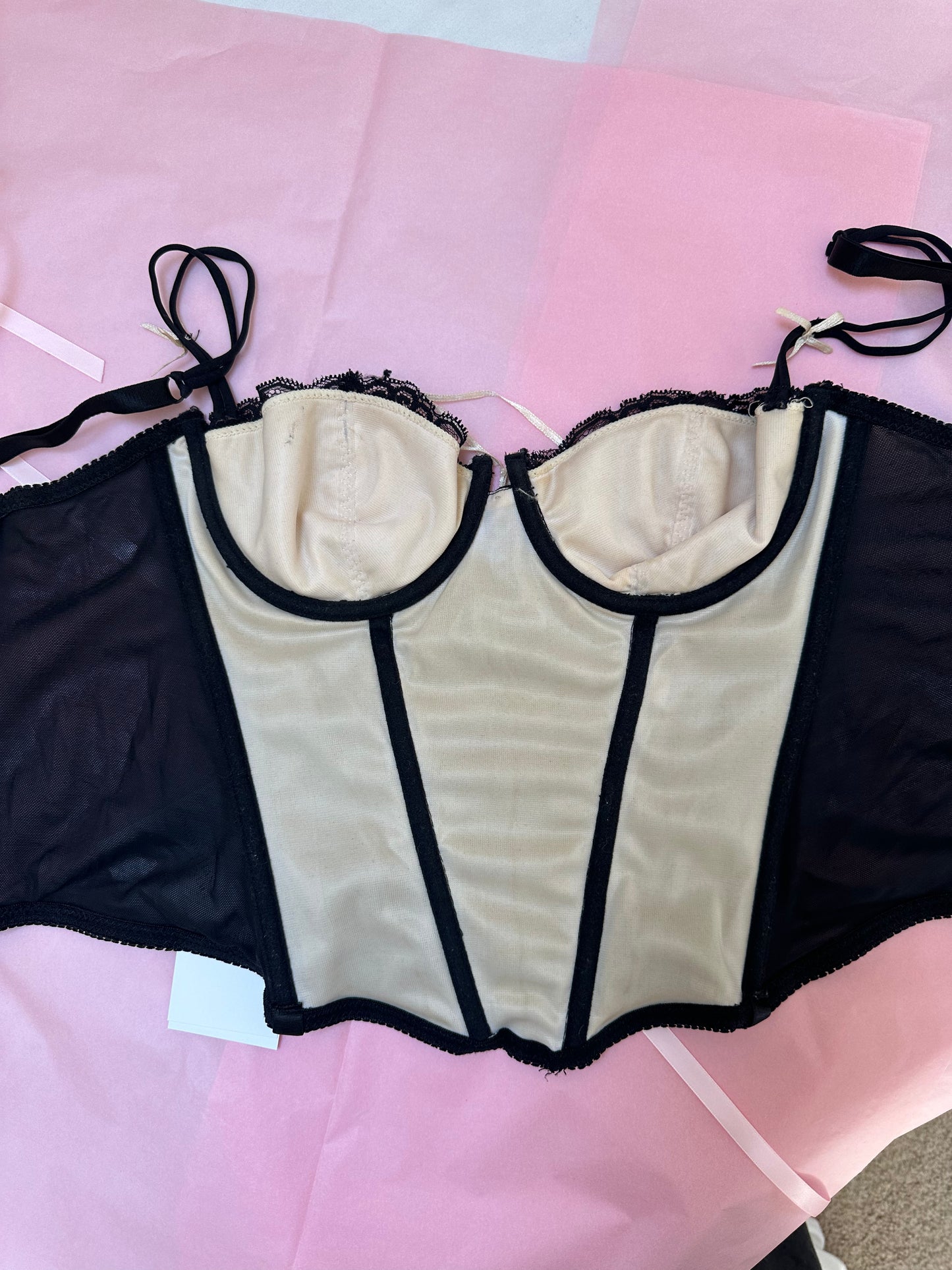 vintage lace bustier