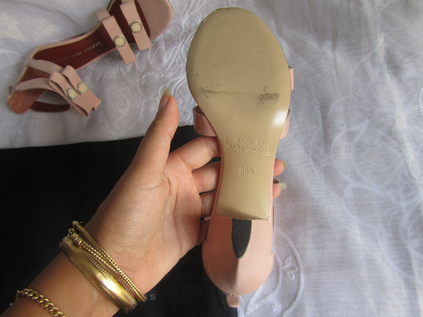 marc by marc jacobs girly kitten wedges (size 35.5)