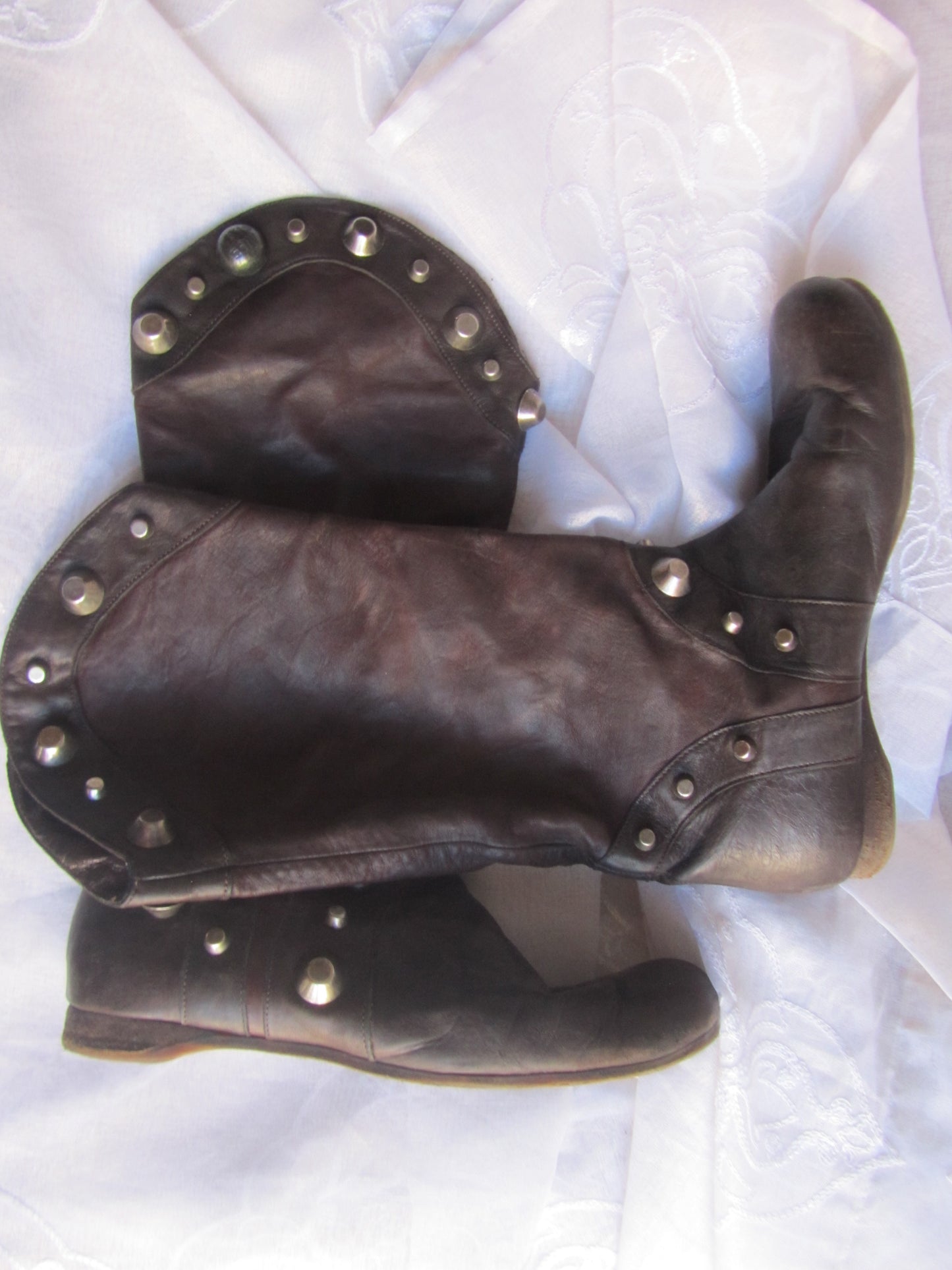 miss sixty vintage studded rocker boots (size 40)