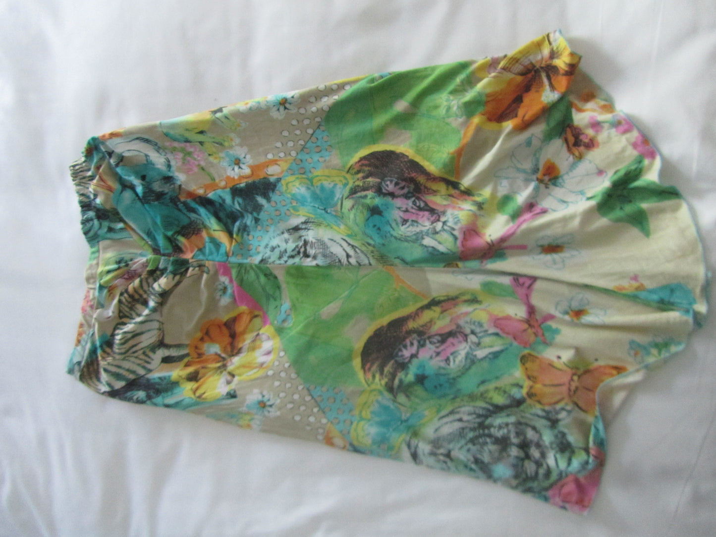 blumarine vintage 100% silk midi skirt