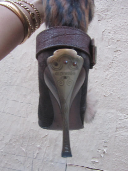 el dantes fur trimmed iconic vintage boots