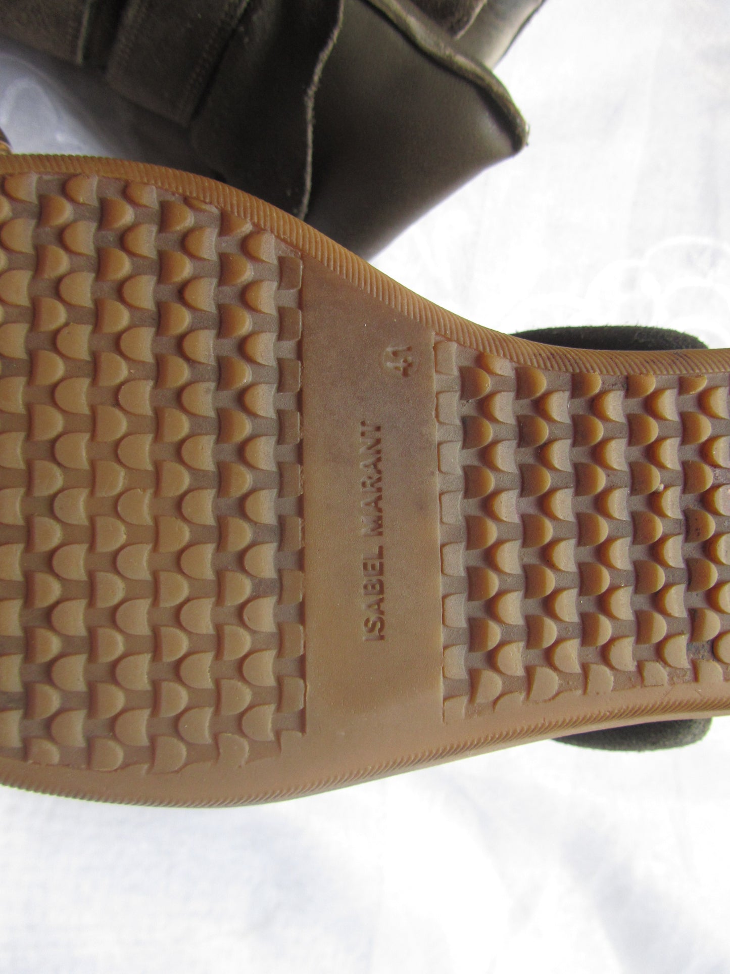 pre loved isabel marant chocolate brown beckett sneakers (size 41)