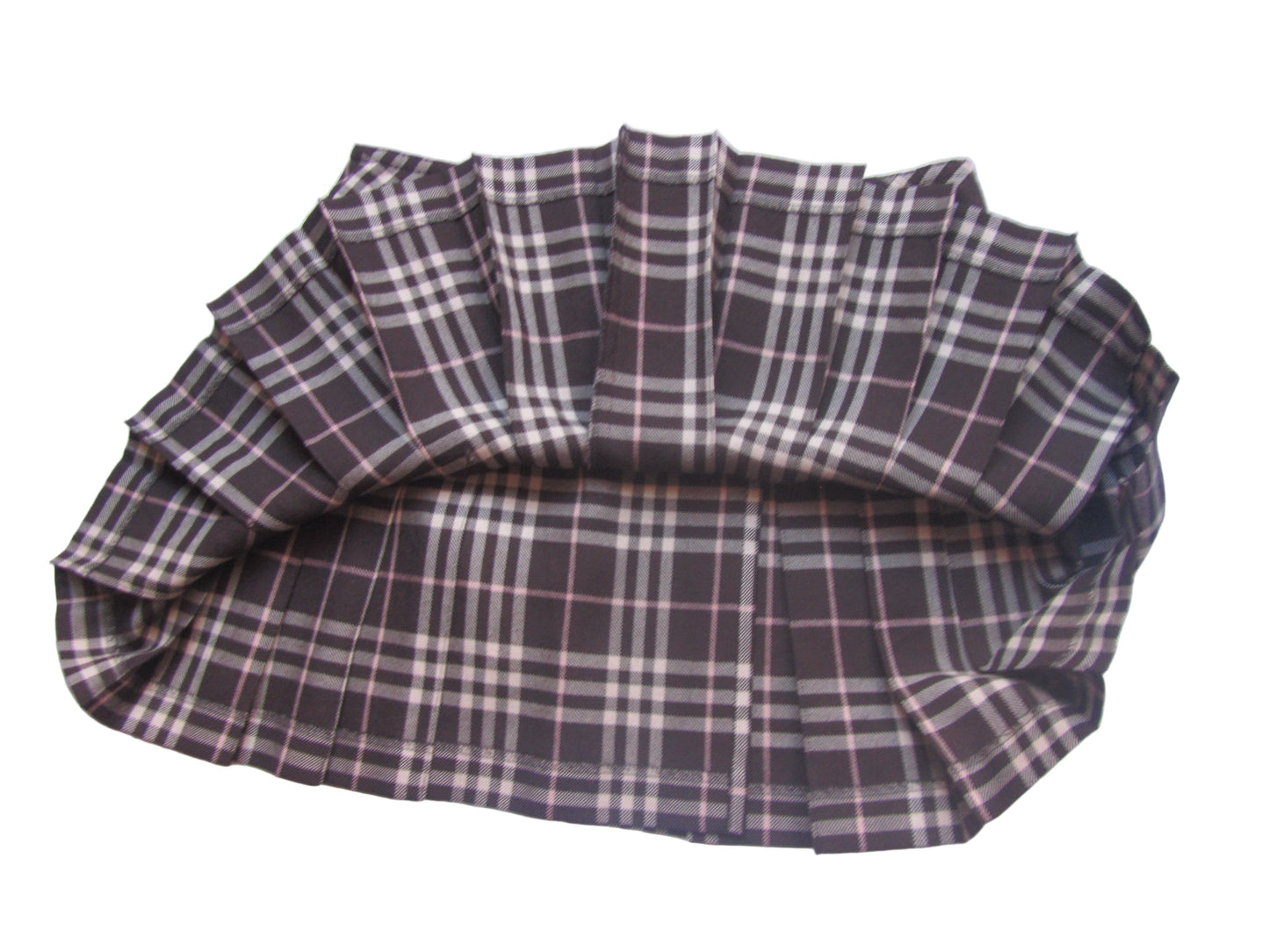 burberry blue label iconic vintage mini skirt in brown