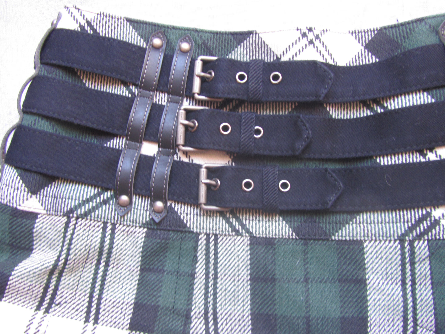 burberry blue label iconic grunge vintage mini skirt