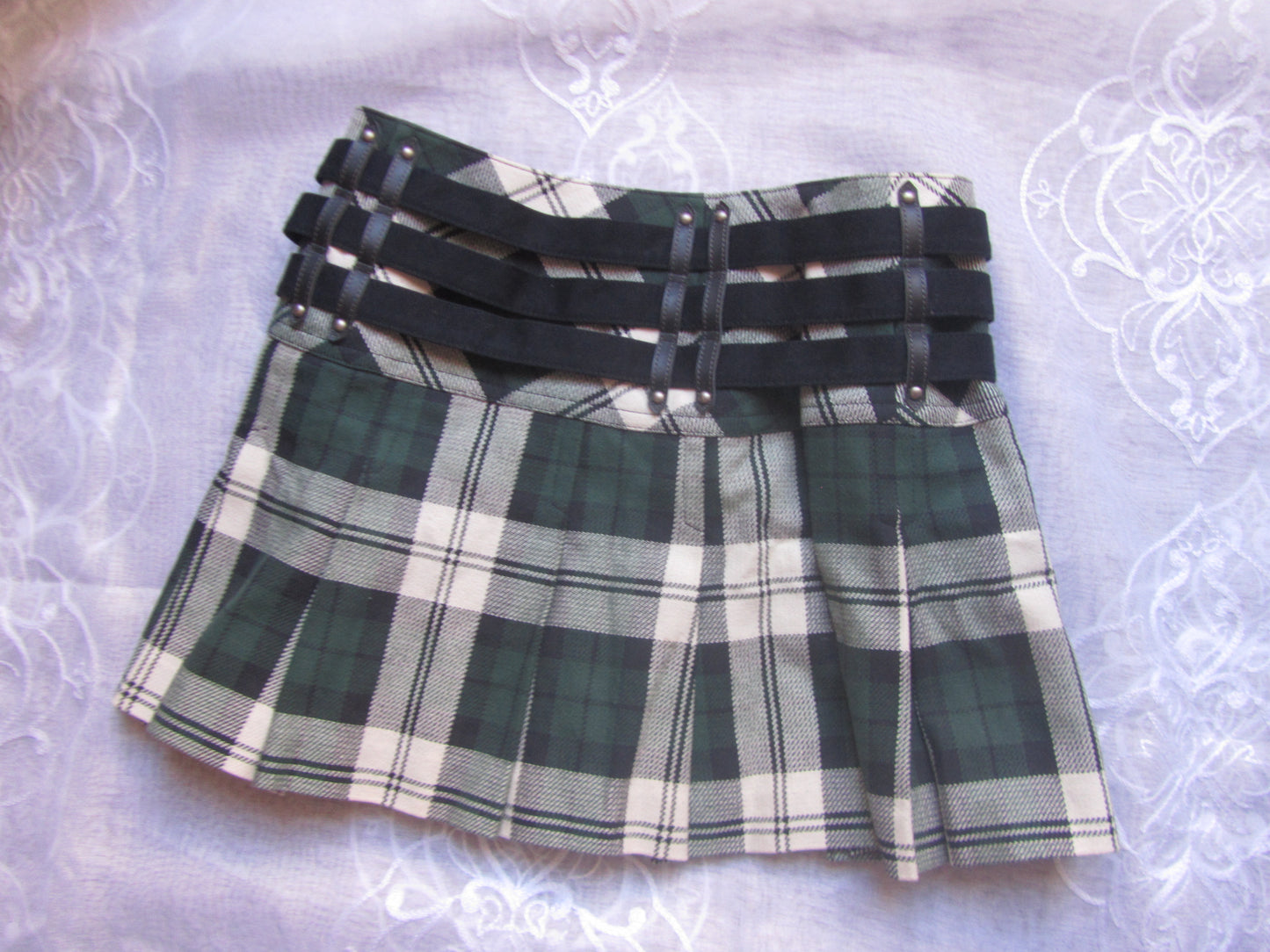 burberry blue label iconic grunge vintage mini skirt