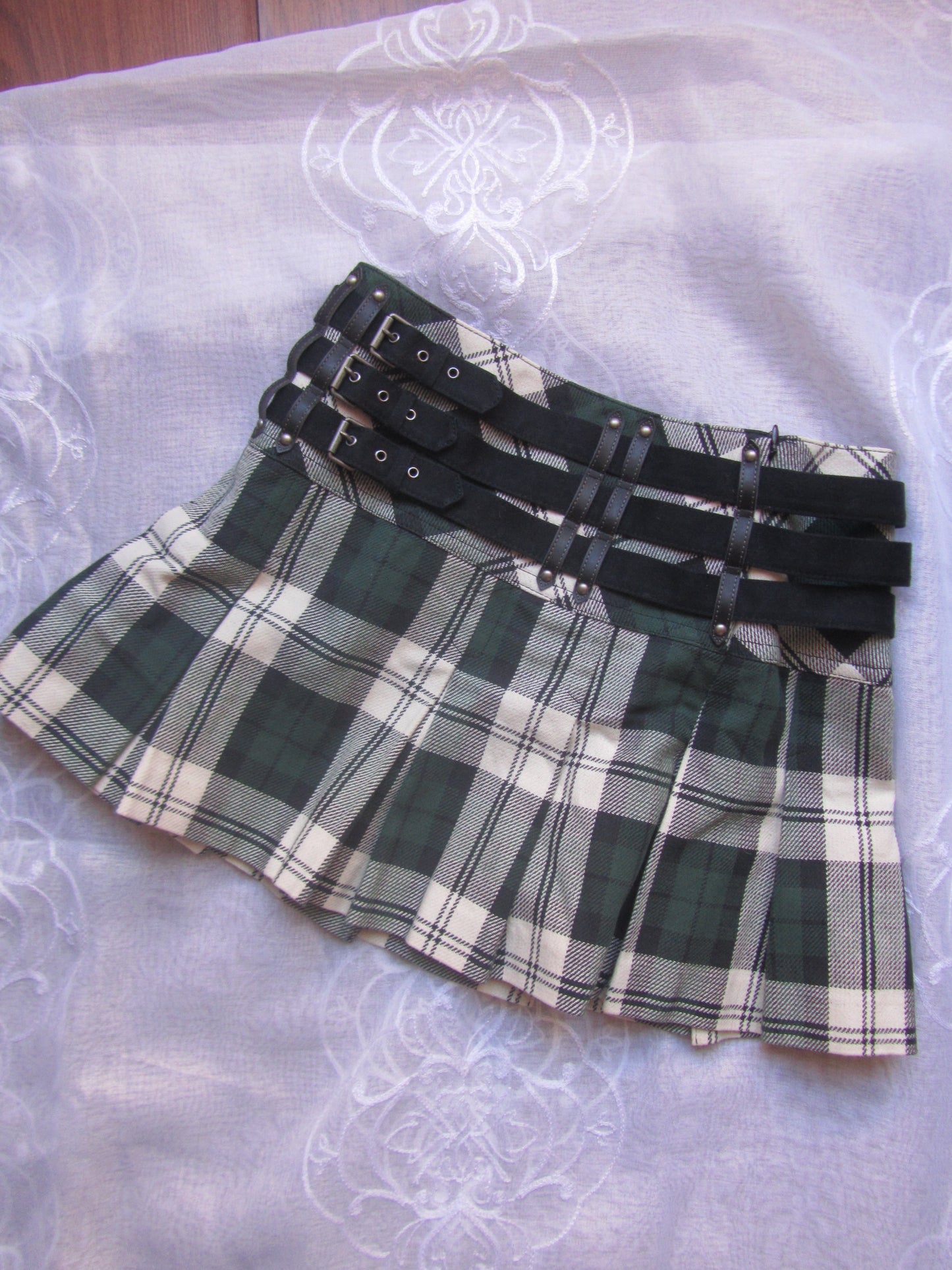 burberry blue label iconic grunge vintage mini skirt