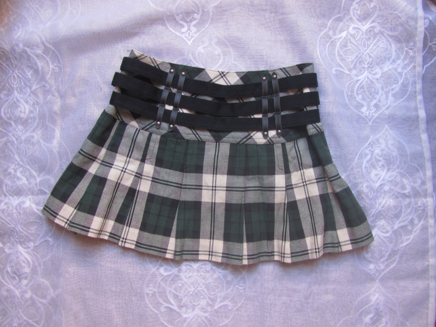 burberry blue label iconic grunge vintage mini skirt