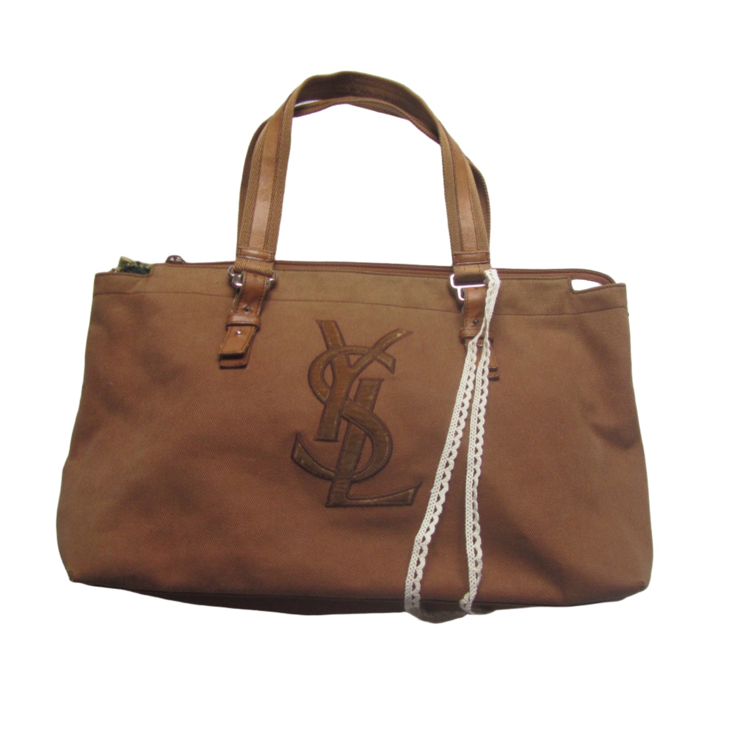 yves saint laurent rive gauche mocha shoulder bag