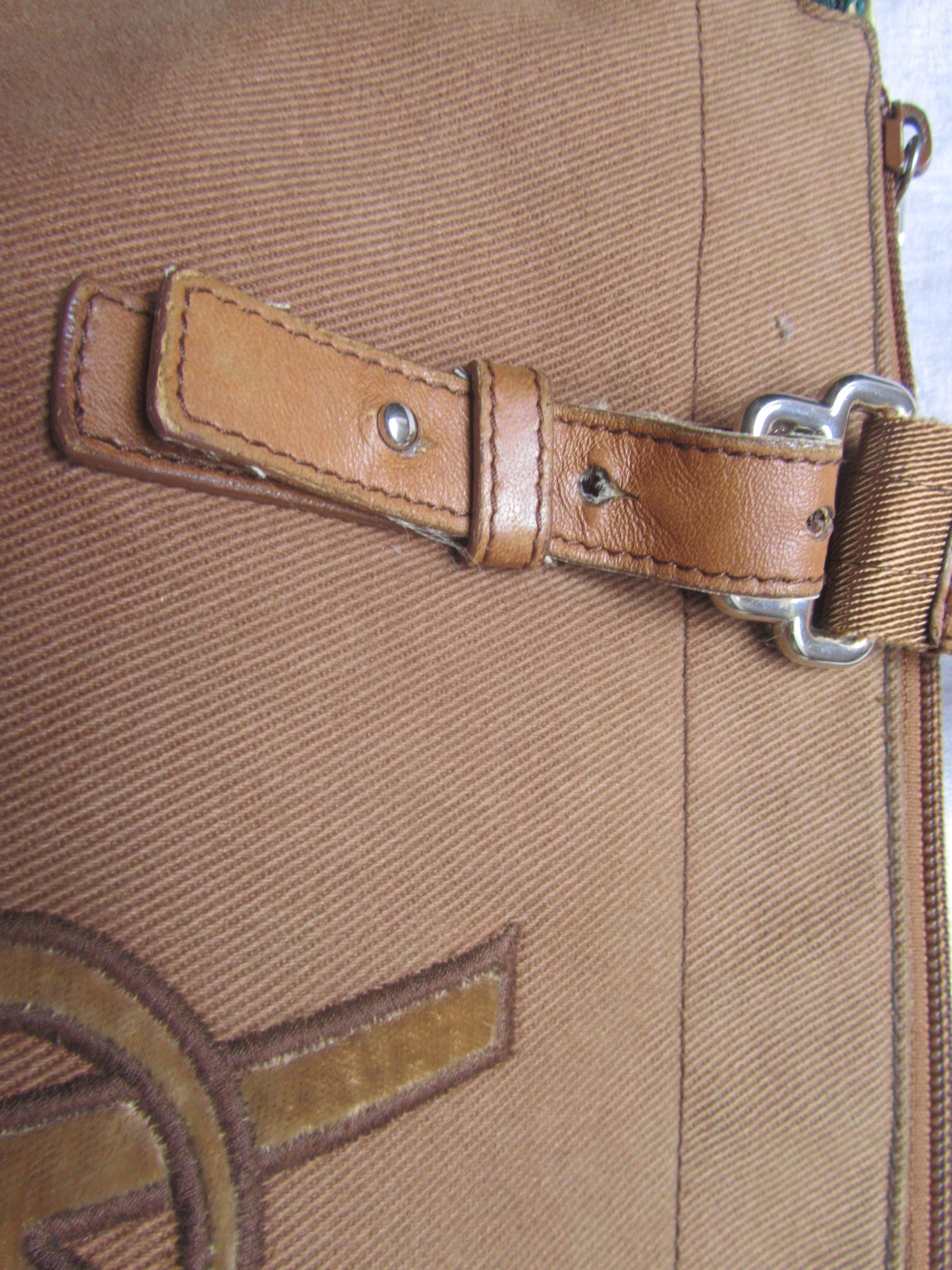 yves saint laurent rive gauche mocha shoulder bag