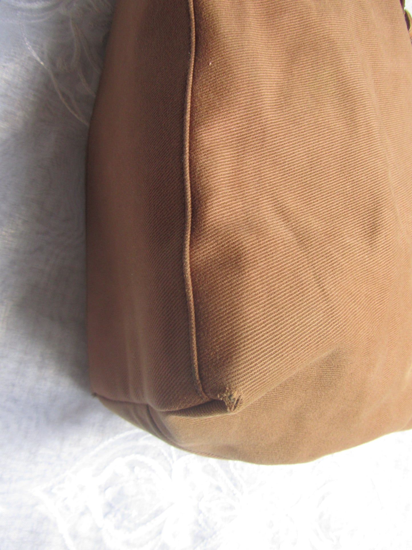 yves saint laurent rive gauche mocha shoulder bag