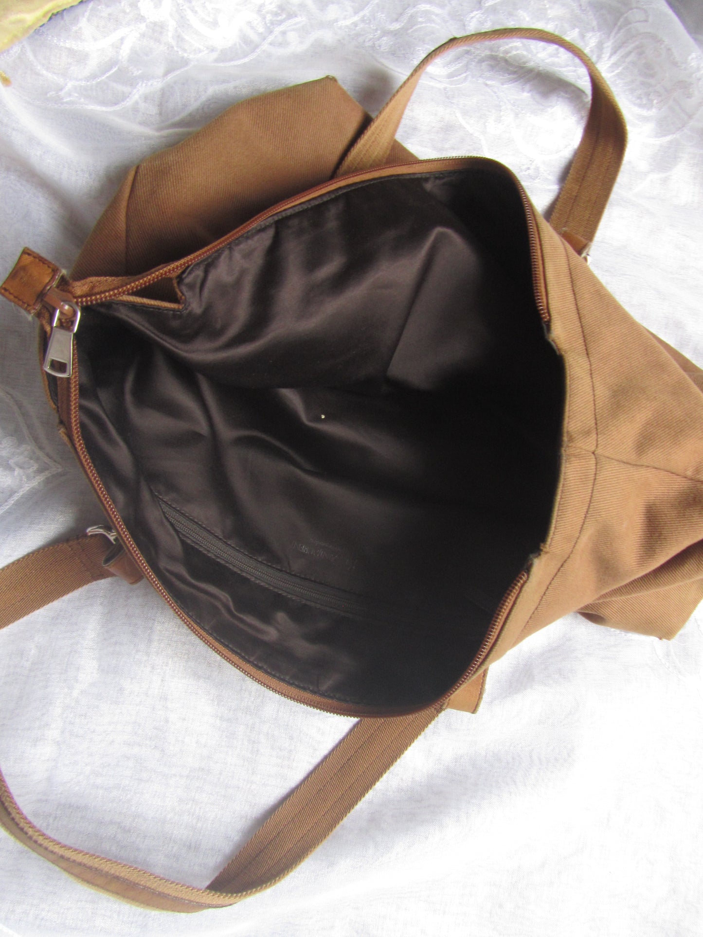 yves saint laurent rive gauche mocha shoulder bag