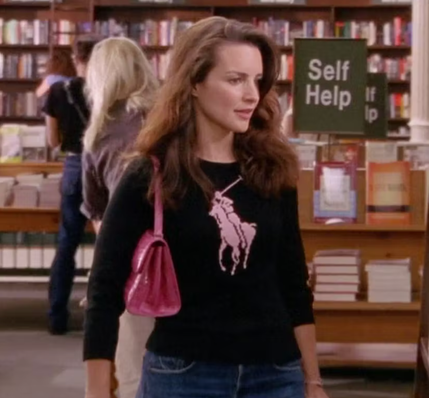 Ralph Lauren Iconic Pink Pony Tee in White