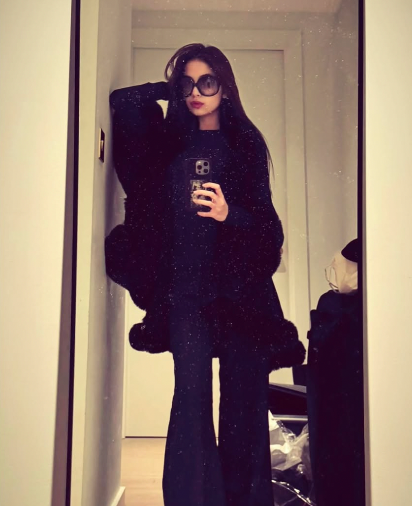 Elegant Black Fur Cape