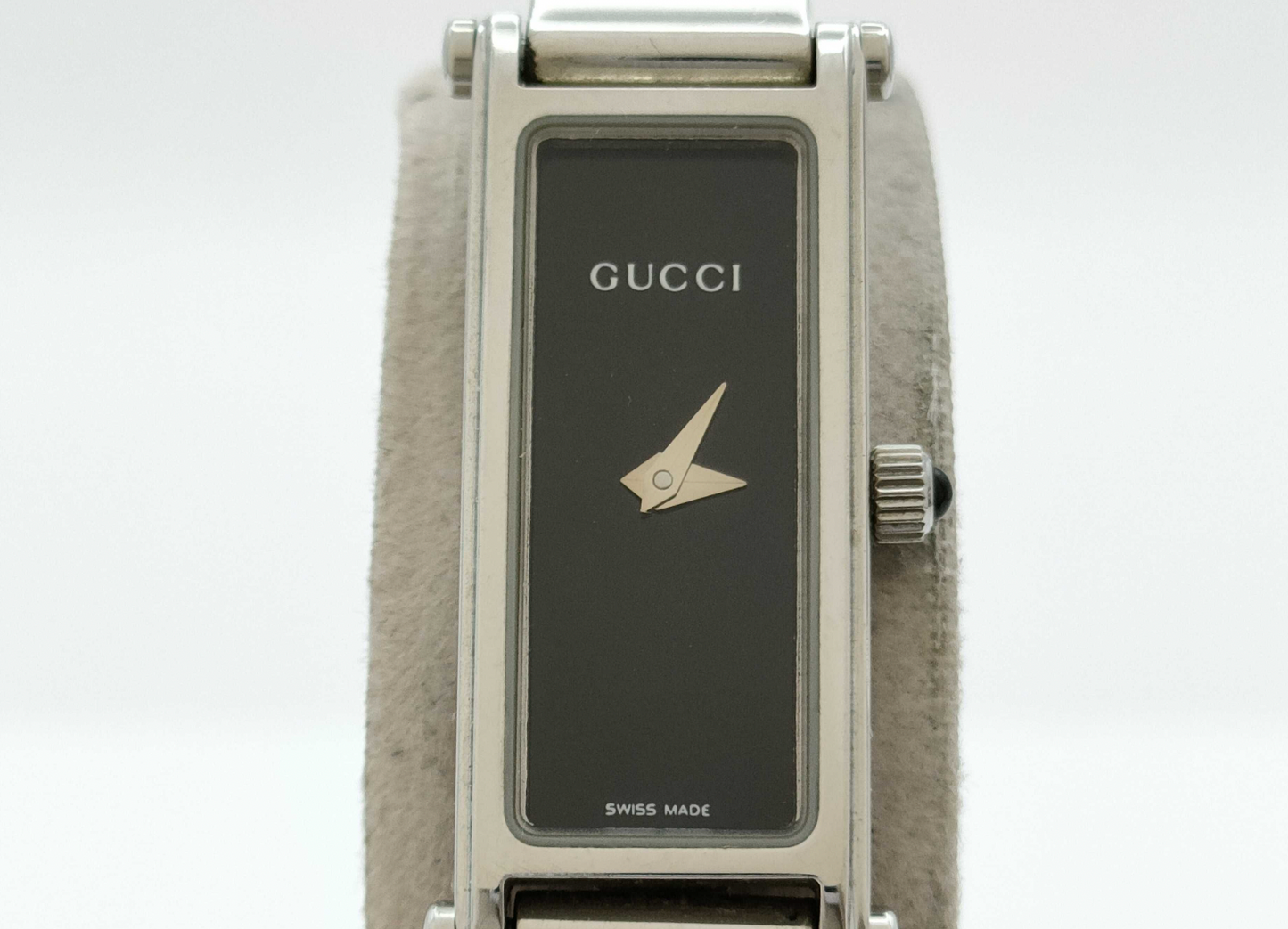 gucci black x silver watch