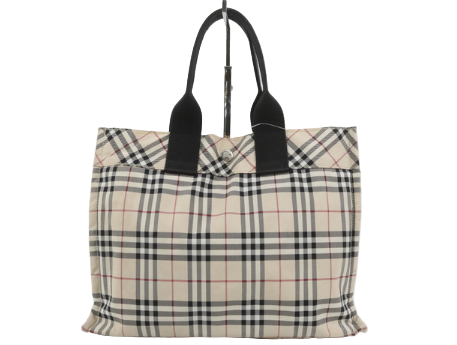 burberry nova plaid tote bag