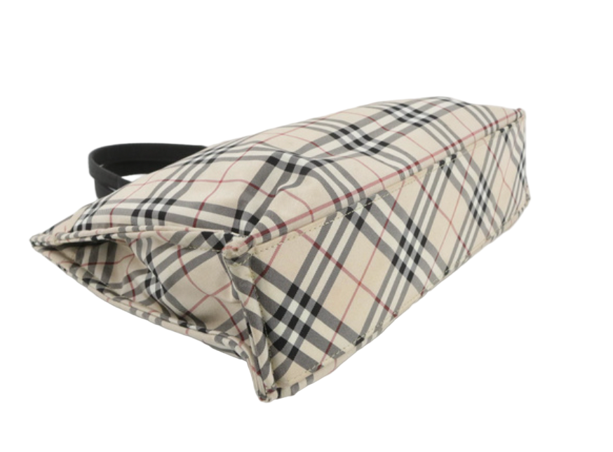 burberry nova plaid tote bag
