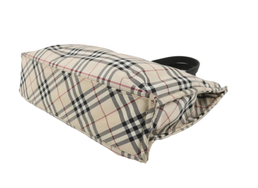 burberry nova plaid tote bag