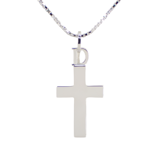 christian dior silver cross necklace