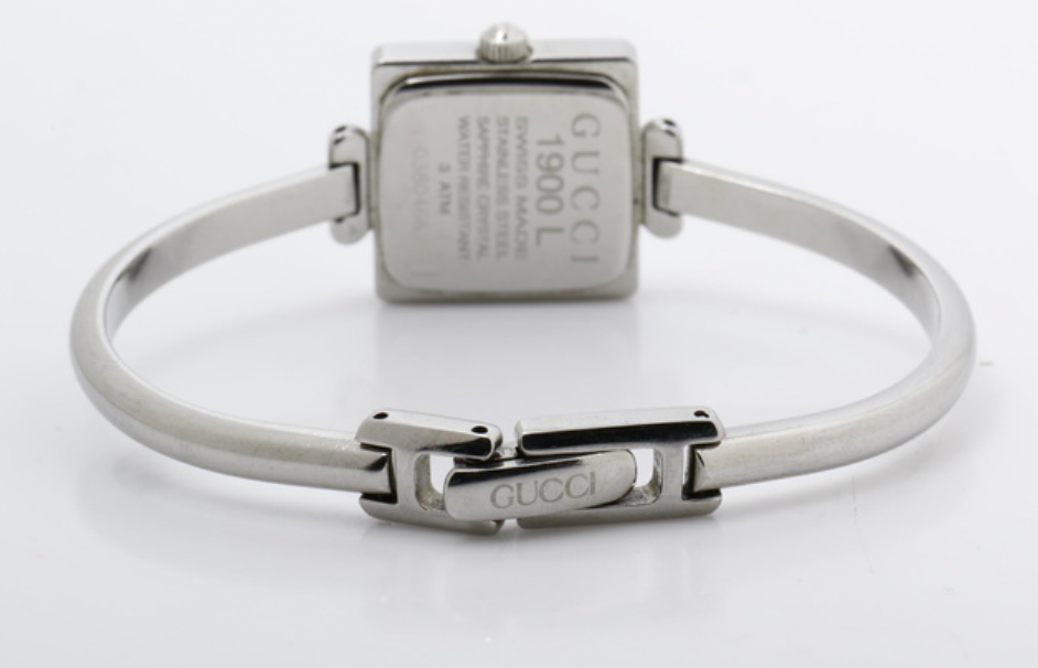 gucci silver classy watch
