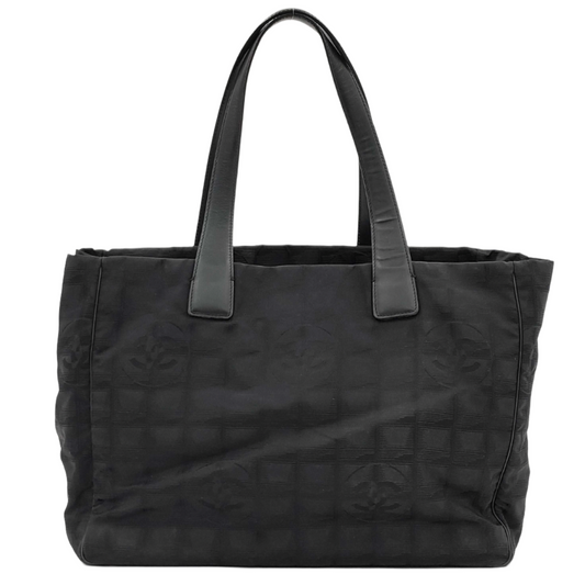 Chanel Black Travel Line Tote Bag
