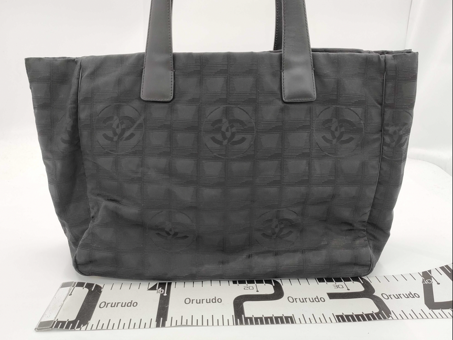 Chanel Black Travel Line Tote Bag