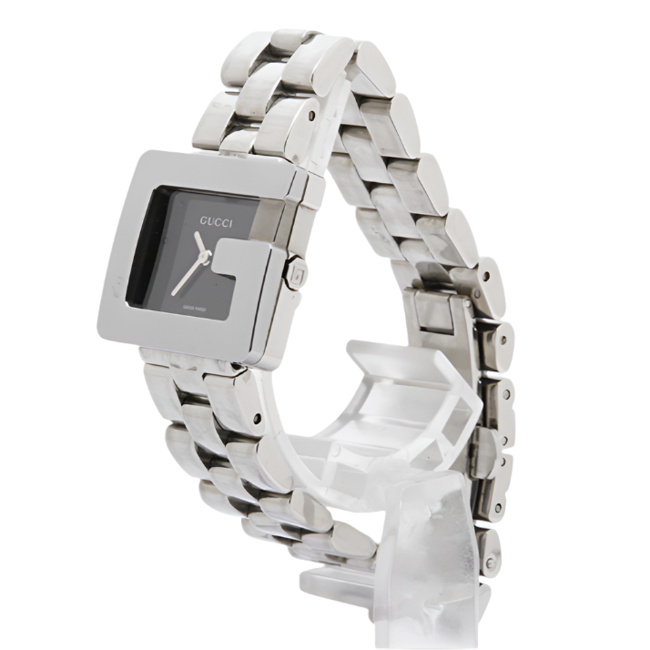 gucci silver G logo classic watch