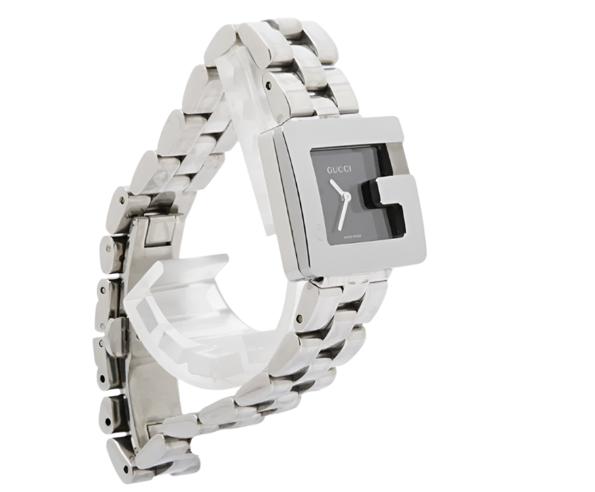 gucci silver G logo classic watch