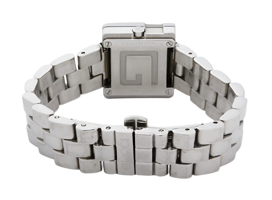 gucci silver G logo classic watch